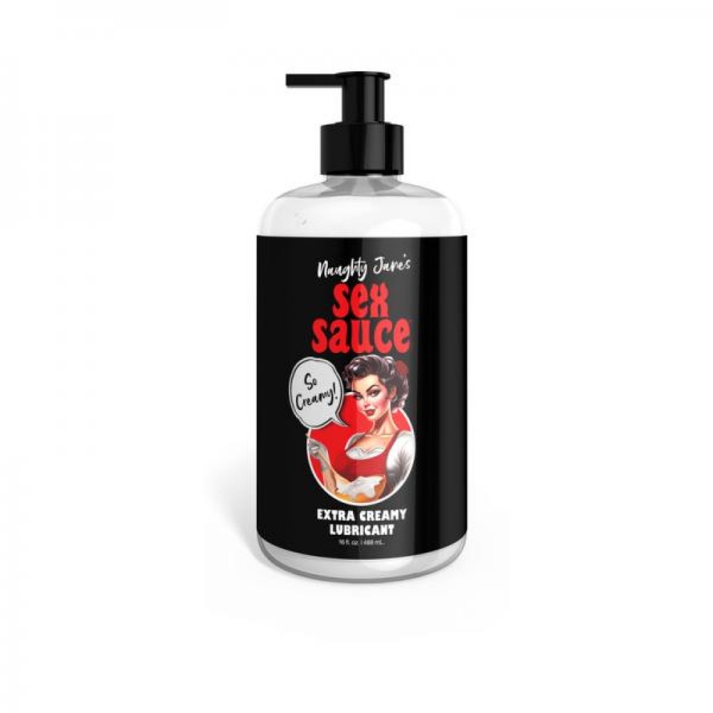 Naughty Jane's Sex Sauce Extra Creamy Lubricant 16 Oz. - Xr Llc