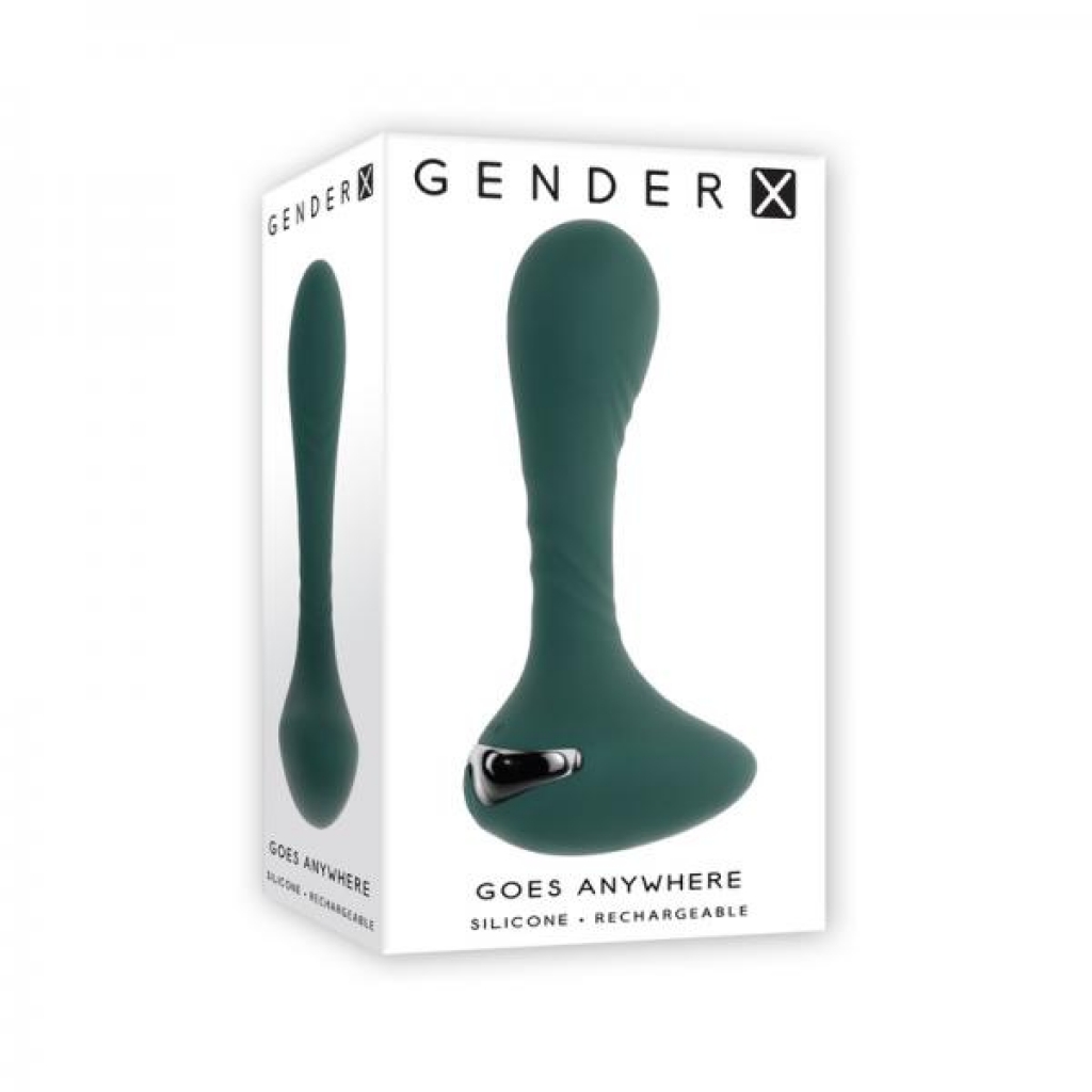 Gender X You Gotta Stick It Rechargeable Vibrating Anal Plug - Teal