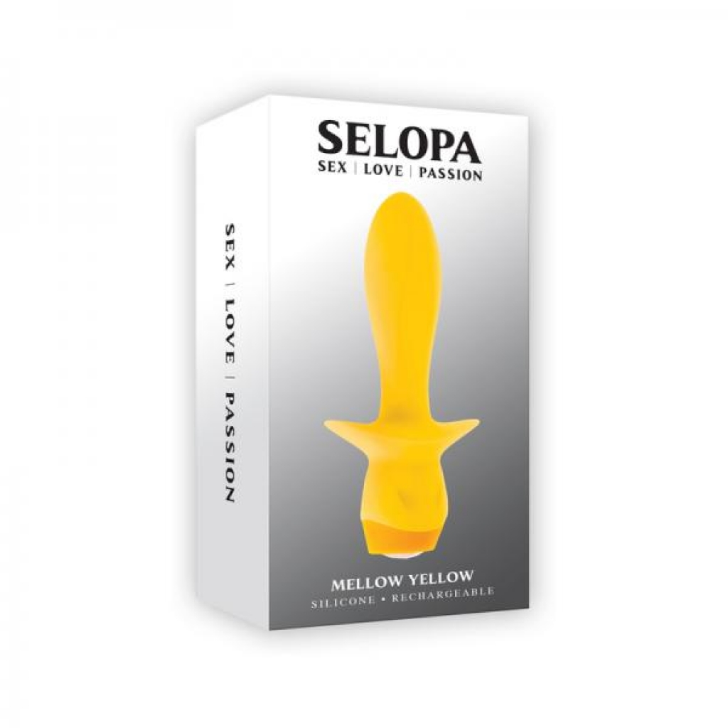 Selopa Mellow Yellow Rechargeable Vibrating Plug Silicone Yellow - Evolved Novelties