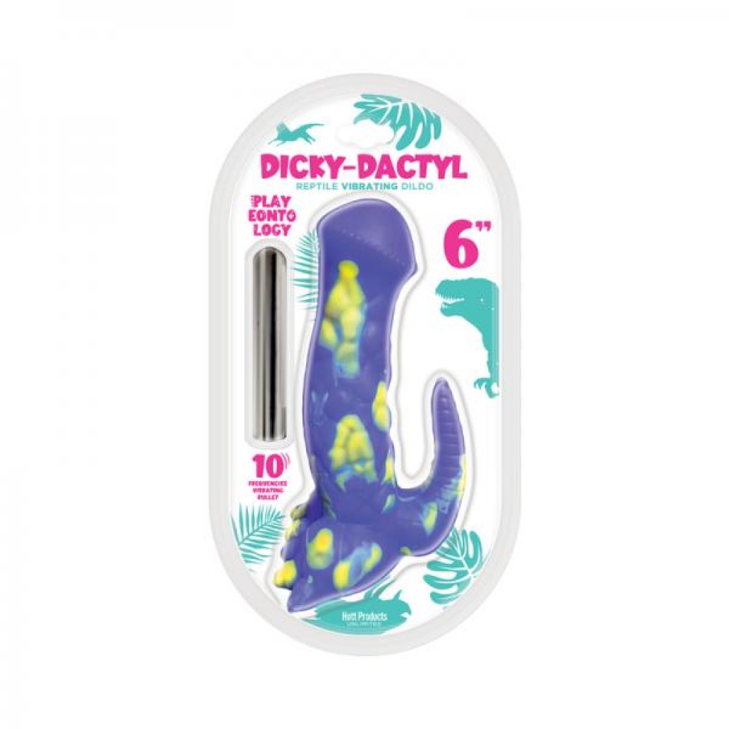 Playeontology Series Dickydactyl Vibrating Silicone Dildo Multi-speed 6 In. - Hott Products