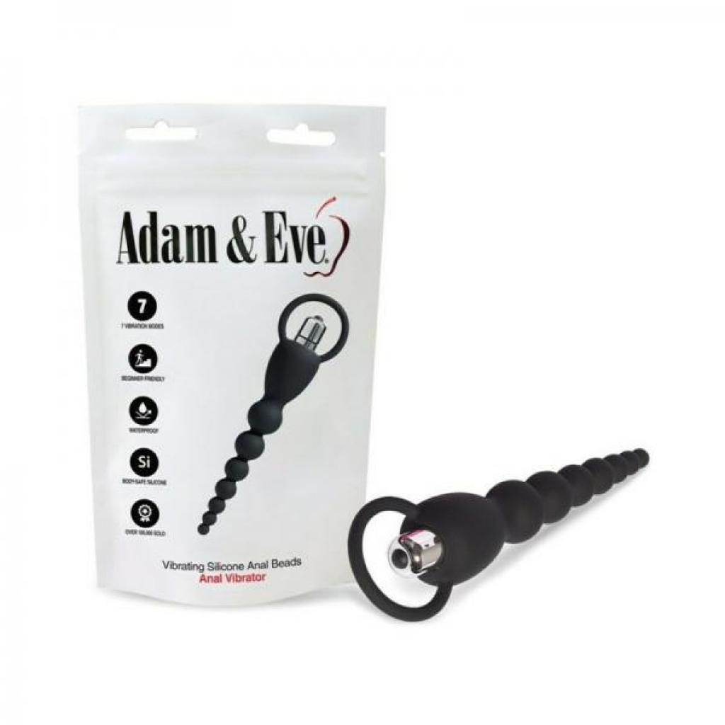 Adam & Eve Vibrating Silicone Anal Beads - Phe/adam And Eve