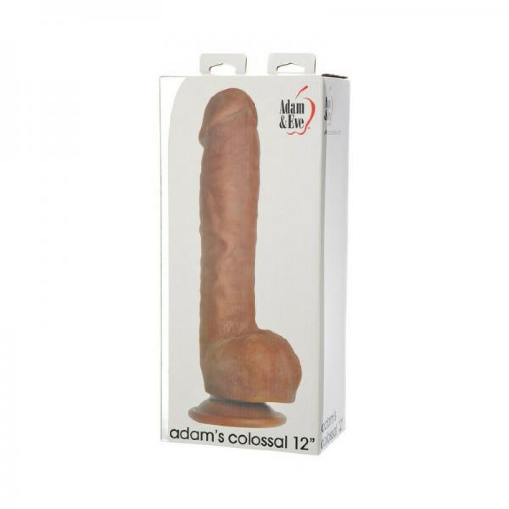 Adam & Eve Adam's Colossal 12 In. Dildo Brown - Phe/adam And Eve