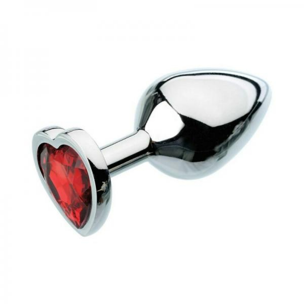 Adam & Eve Red Hearts Gem Anal Plug Medium