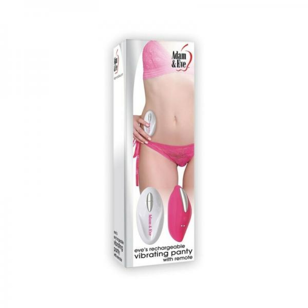 Adam & Eve Eve's Rechargeable Vibrating Panty With Remote - Phe/adam And Eve