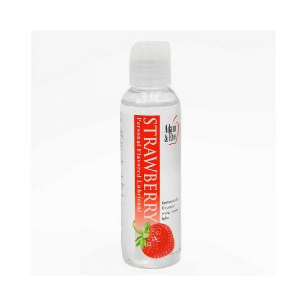 Adam & Eve Flavored Lubricant - Strawberry 4 Oz.