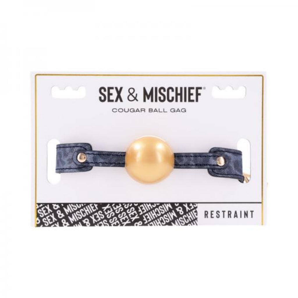 Sportsheets Sex & Mischief Cougar Ball Gag - Bold & Adventurous