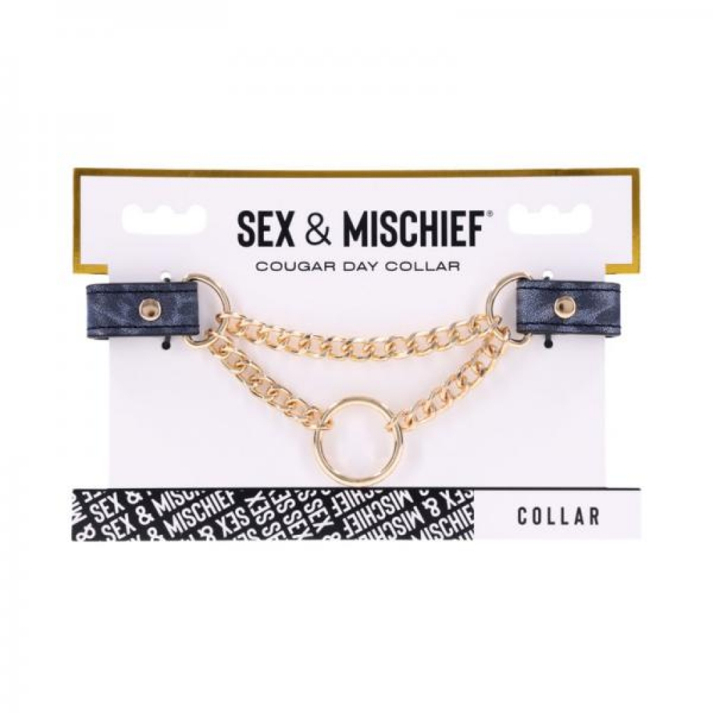 Sportsheets Sex & Mischief Cougar Day Collar - Chic & Playful