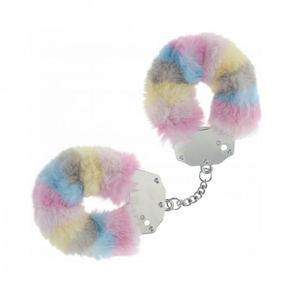 Ouch! Heavy-Duty Fluffy Handcuffs - Multicolor