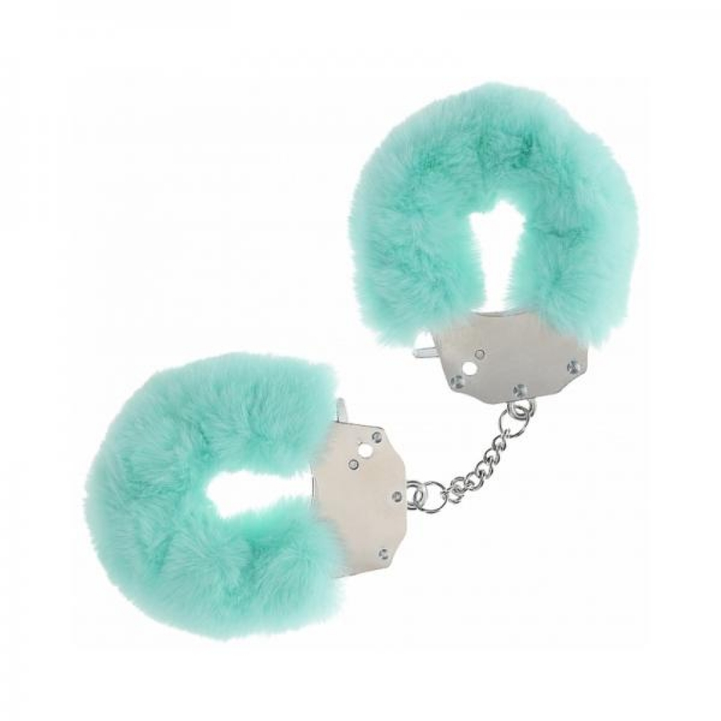 Ouch! Heavy-Duty Fluffy Handcuffs - Powder Green