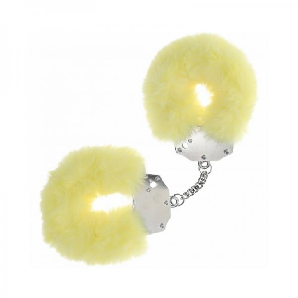 Ouch! Heavy-duty Fluffy Handcuffs Yellow