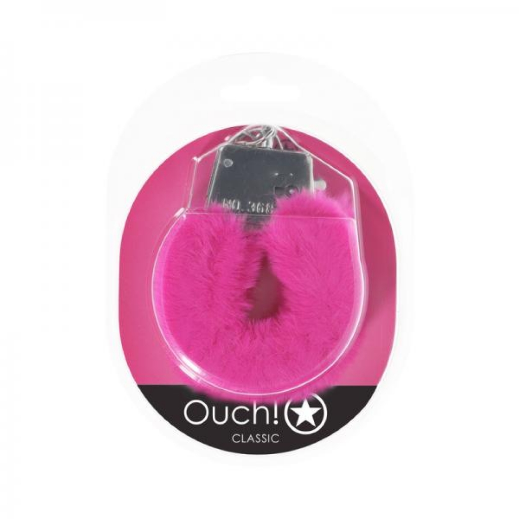 Ouch! Classic Fluffy Handcuffs - Pink