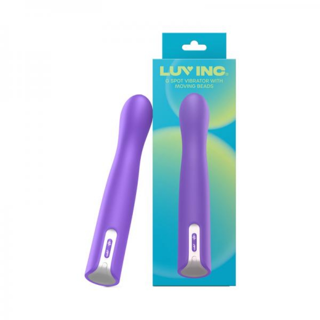 Luv Inc Gb63: G-spot Vibrator with Moving Beads - Purple