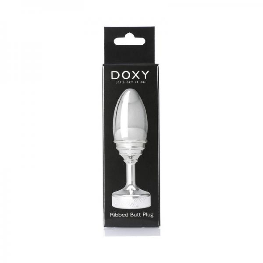 Doxy Ribbed Metal Butt Plug - Doxy/cmg Lesiure Ltd