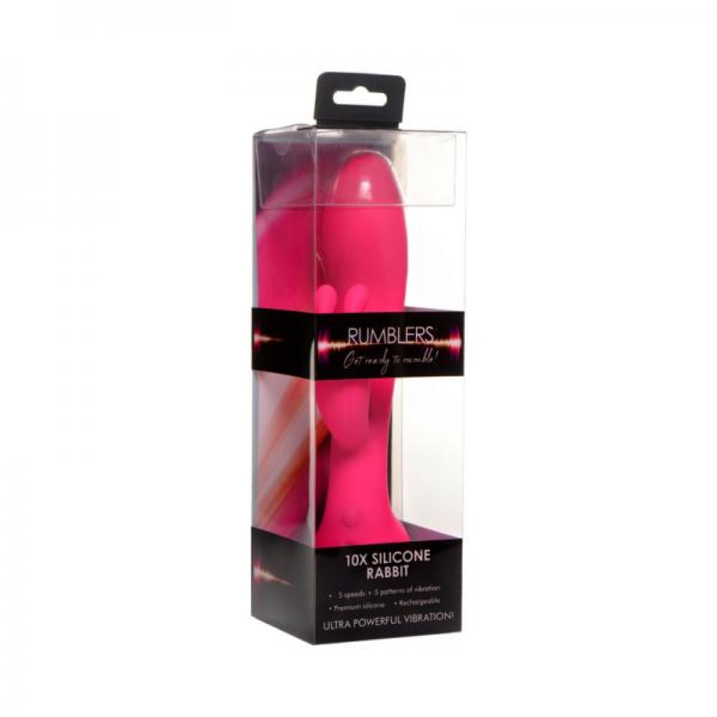 Rumblers 10x Rabbit Silicone Vibrator