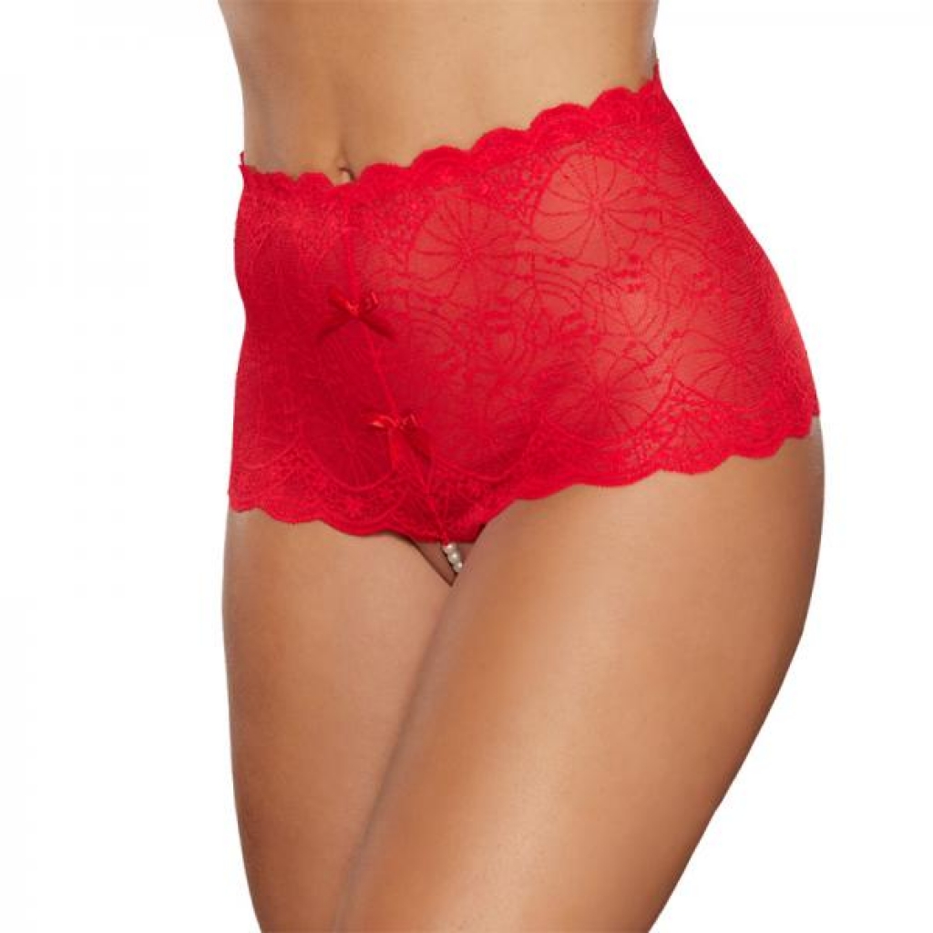 Allure Passion & Pearl High-waisted Lace Thong