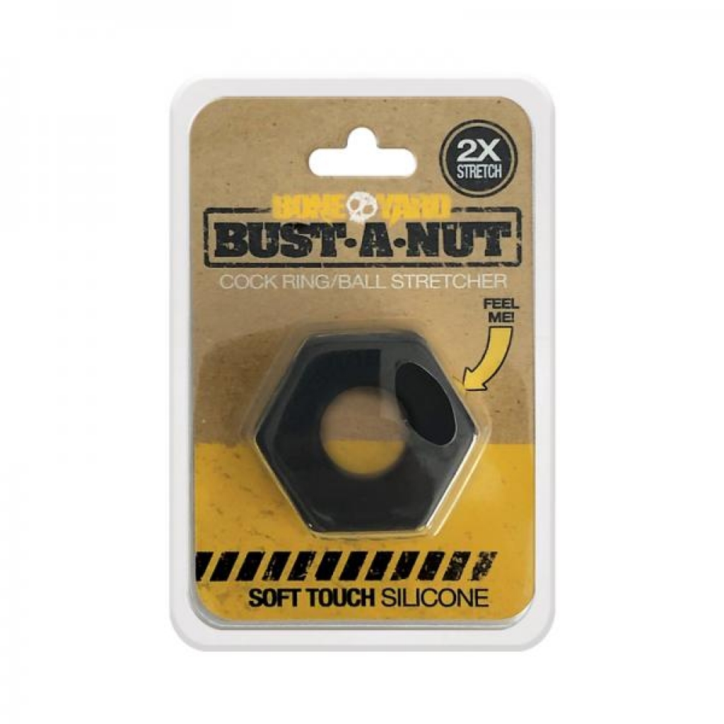 Boneyard Bust A Nut Cock Ring - Black