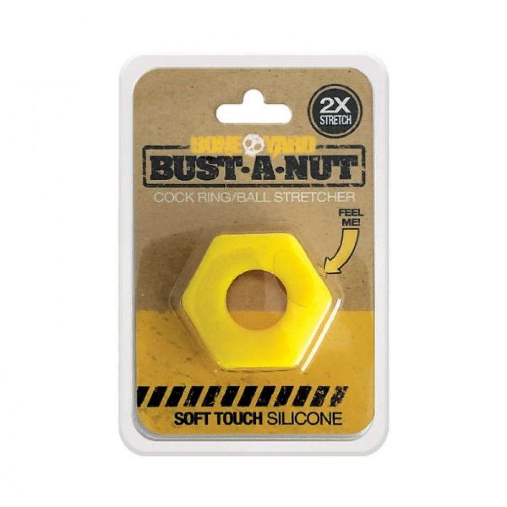 Boneyard Bust A Nut Cock Ring - Yellow