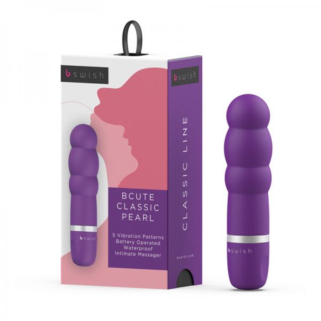 B Swish Bcute Classic Pearl Vibrator - Purple