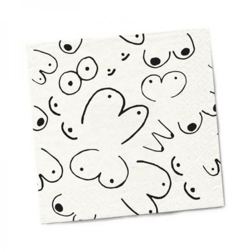 Twisted Wares Boobs Napkins 20-pack - Twisted Products, Ltd.