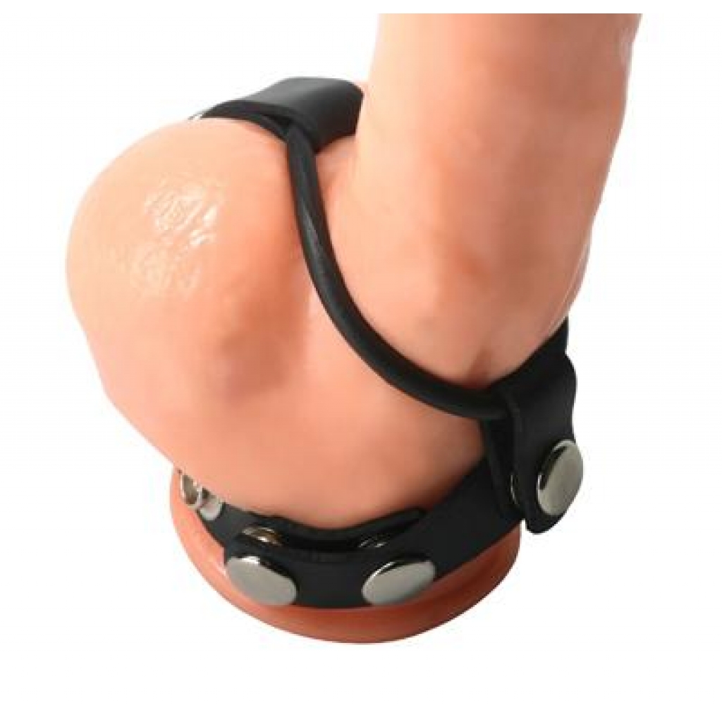 Rubber Cock Ring Harness - Two Rings