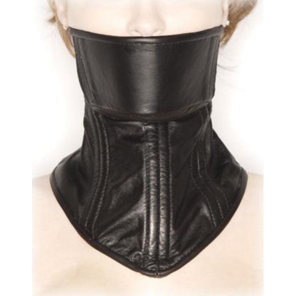 Strict Leather Neck Corset - Elegant Restraint