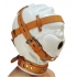 Total Sensory Deprivation White Leather Hood - Medium/Large