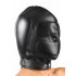 Padded Leather Hood in Medium/Large - Black