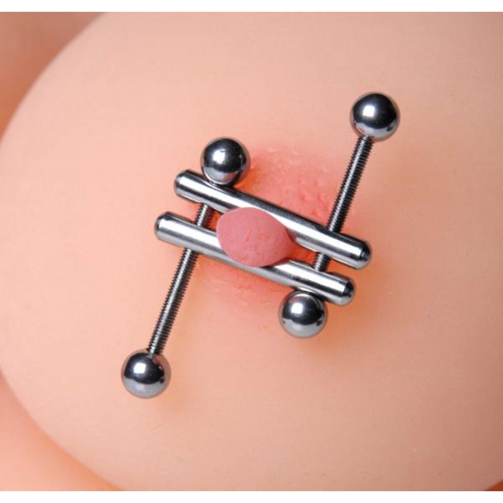 Twin Screws Nipple Press for Sensual Torment