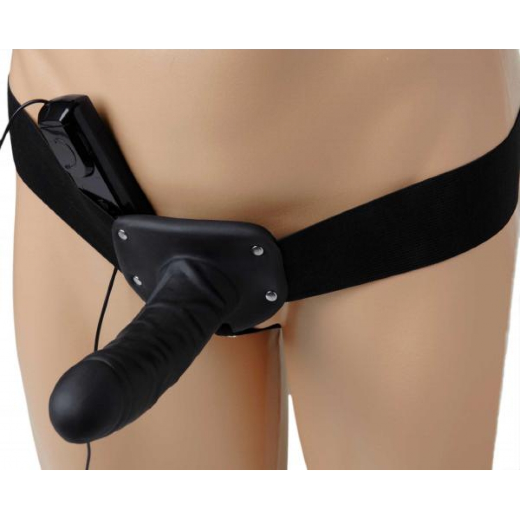 Deluxe Vibro Erection Assist Hollow Silicone Strap-On