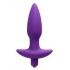 Aria Vibrating Silicone Anal Plug - Medium Purple