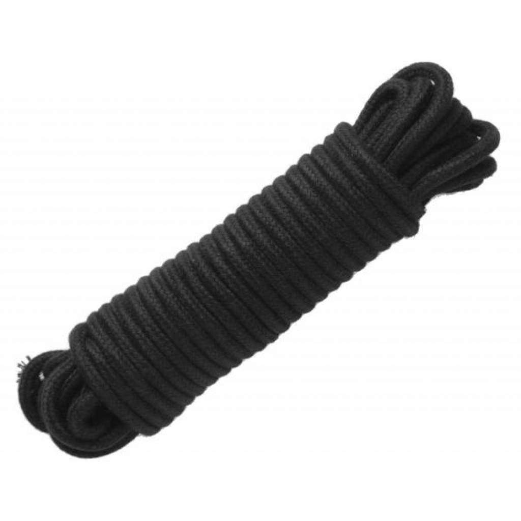 32 Foot Cotton Bondage Rope in Black