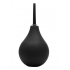 Premium Silicone Enema Bulb with Thin Tip - Black