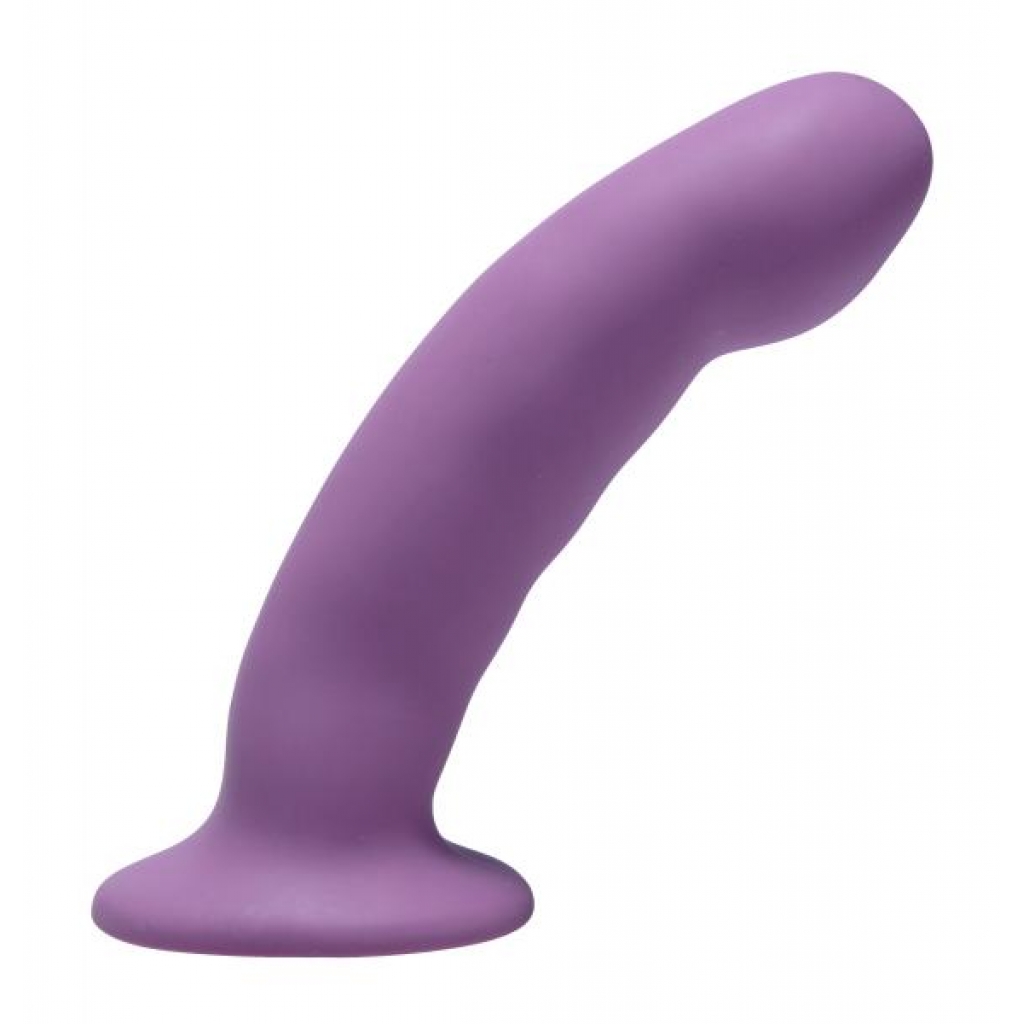 Curved Purple Silicone Dildo - Ultimate Satisfaction