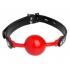 Hush Red Silicone Ball Gag - Matte Finish