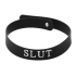 Slut Silicone Collar Black O/S