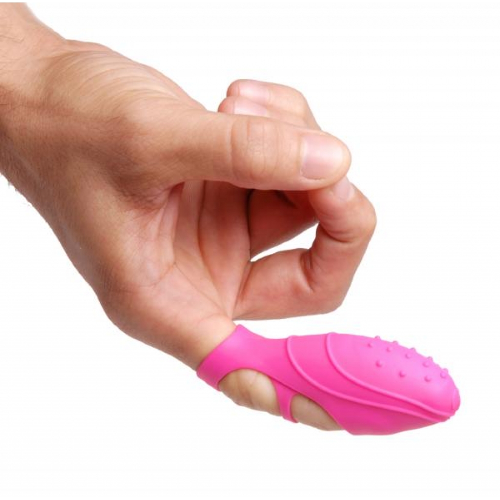 Bang Her Silicone G-Spot Finger Vibe - Pink