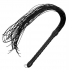 Leather Cord Flogger in Black