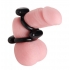 Dual Stretch to Fit Cock and Ball Ring - Black