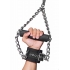 Fur Lined Nubuck Leather Suspension Cuffs With Grip