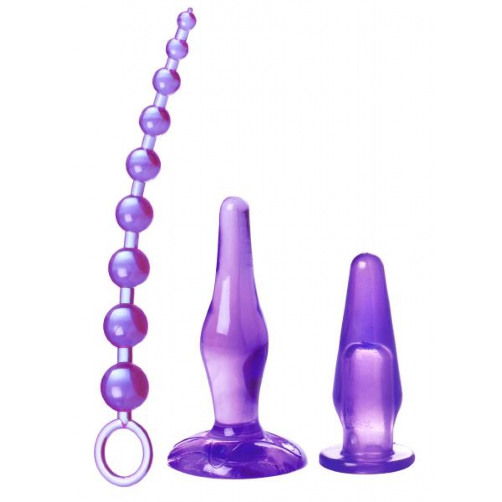 Amethyst Adventure 3-Piece Anal Toy Kit