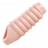 Really Ample Ribbed Penis Enhancer Sheath - Beige