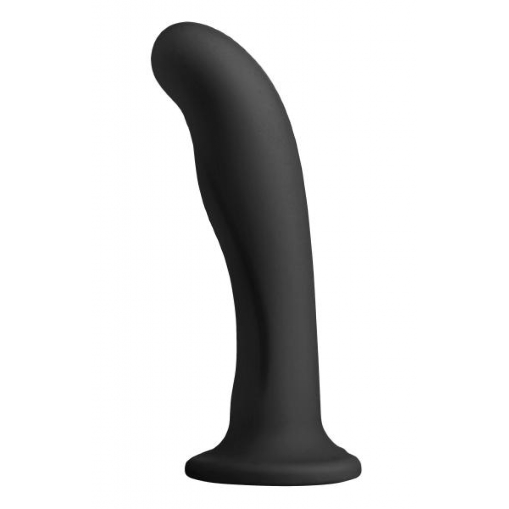 Strap U Heart On Silicone Harness Dildo Black