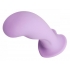 Royal Heart On Silicone Harness Dildo - Purple