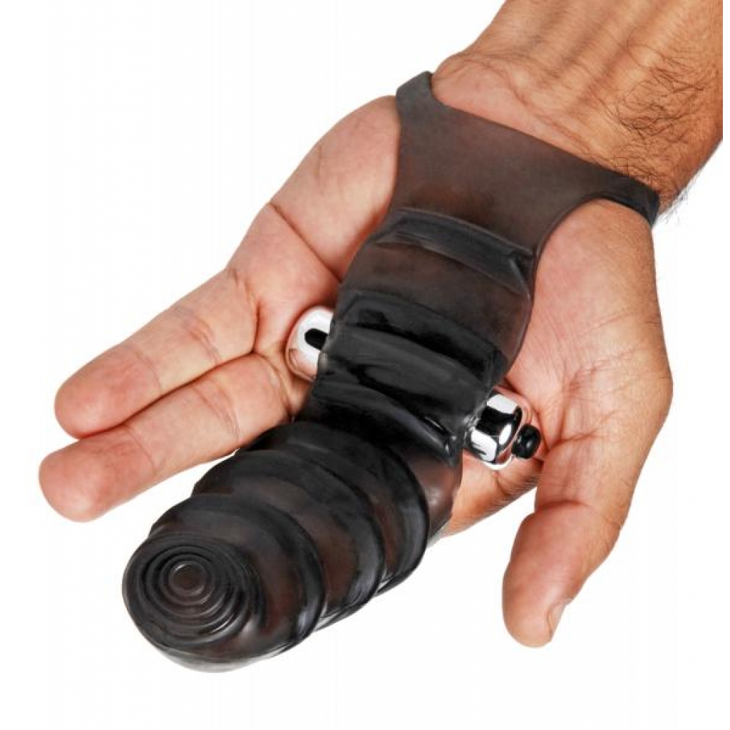 Bang Bang G-Spot Vibrating Finger Glove - Black