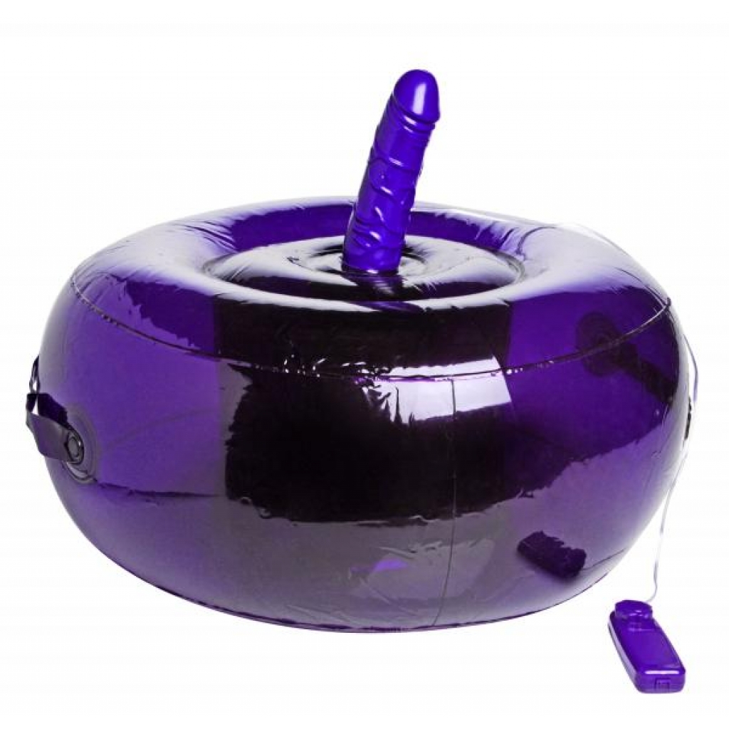 Purple Inflatable Seat with Vibrating Dong