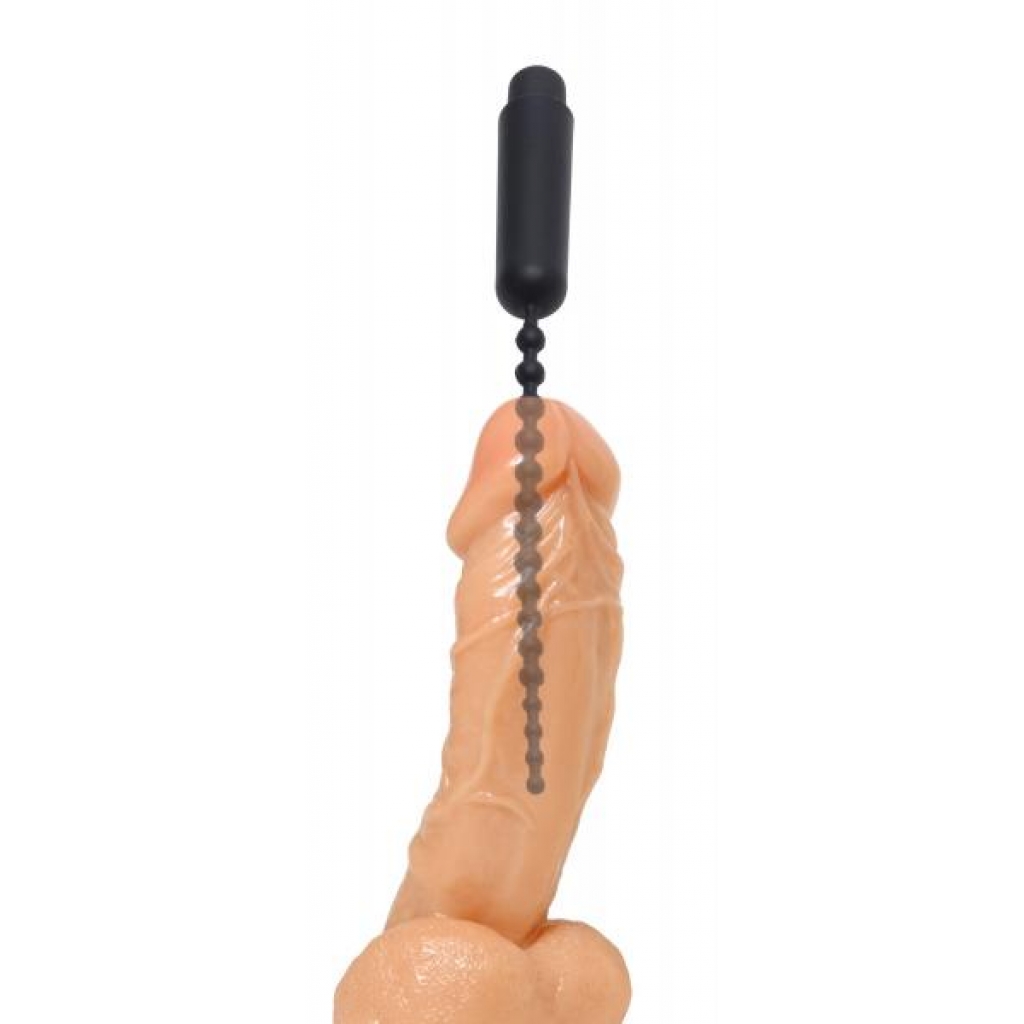 Dark Rod Vibrating Beaded Silicone Sound - Pleasure Redefined