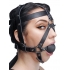 Ball Gag Head Harness - Black