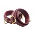 Strict Leather Burgundy Locking Ankle Cuffs