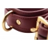 Strict Leather Burgundy Locking Ankle Cuffs