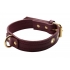 Strict Leather Burgundy Locking Collar - Elegant Restraint